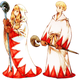 Ishii was surprised to see these white mage designs in Final Fantasy Tactics.